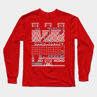 OH NO! It's Christmas! - Lemmings Ugly Sweater, Christmas Sweater & Holiday Sweater Long Sleeve T-Shirt